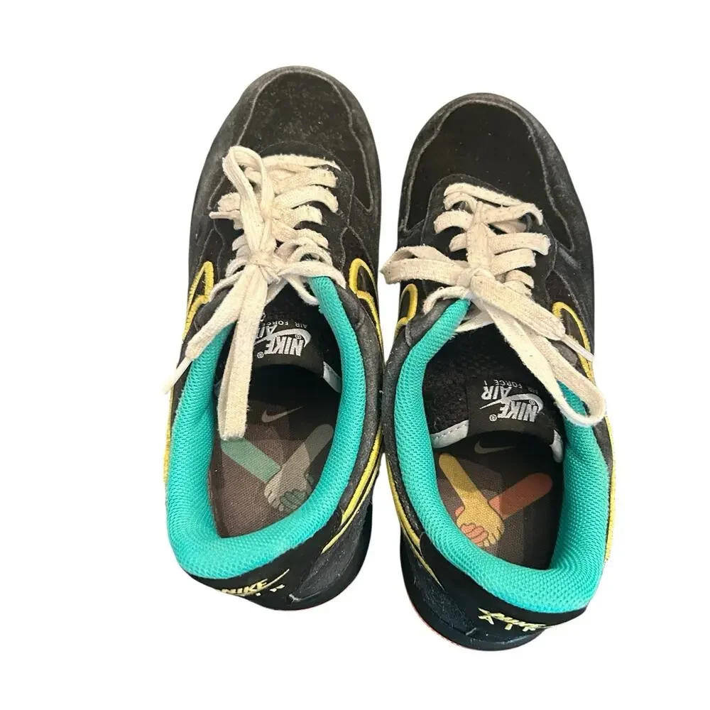 Nike‎ Air Force 1 Peace And Unity Multicolored Sneakers Men's Size 8.5